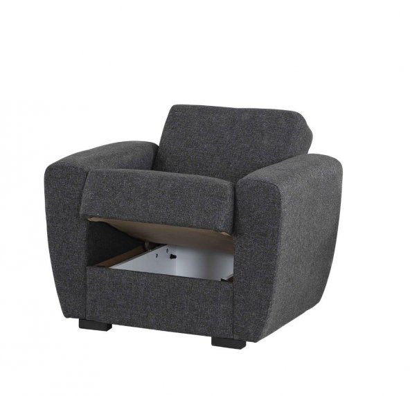 İpek Mobilya Dolce Tekli Berjer ( Koyu Gri ) - 4