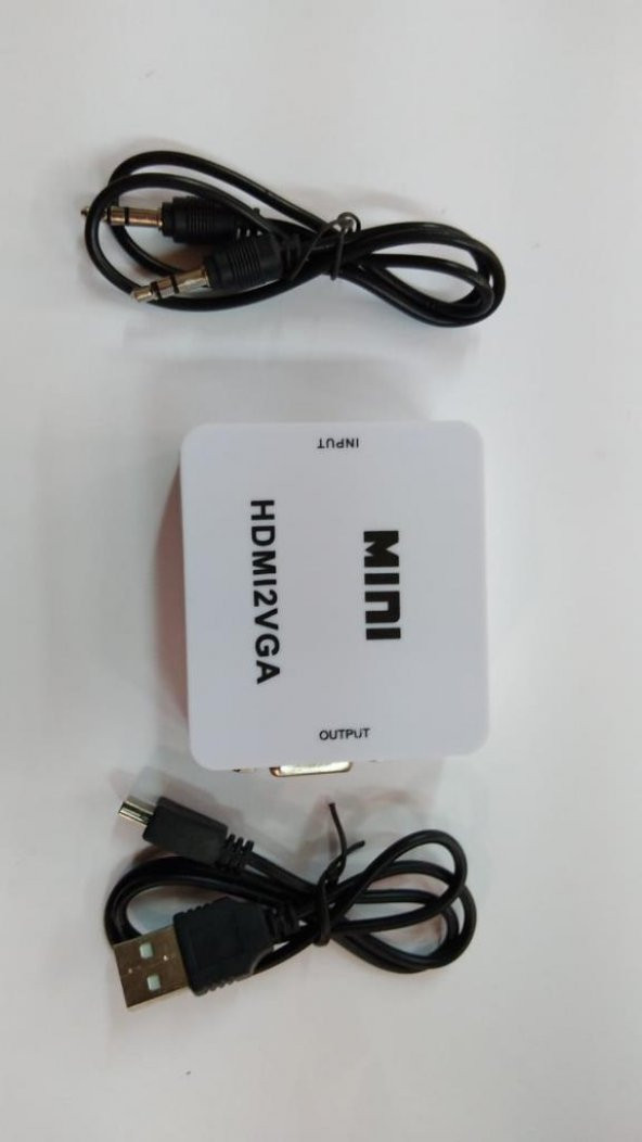 HDMI to VGA Çevirici Power Beslemeli