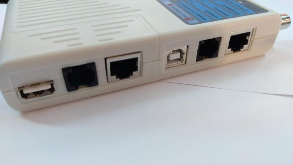 RJ11/RJ45/USB/BNC 4 in 1 Tester - Gri - 5