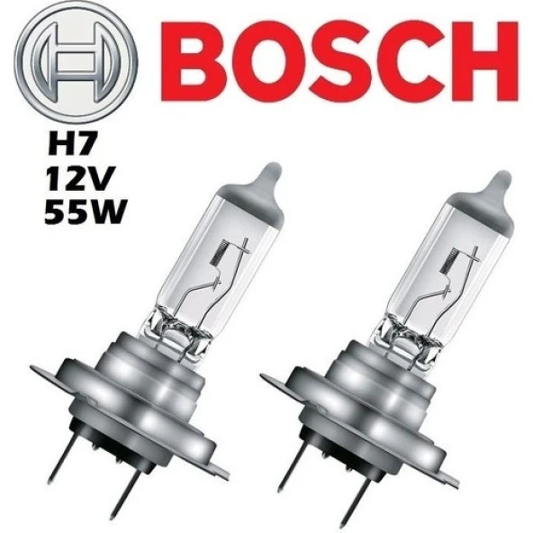 Bosch H7 12V 55W Far Ampülü 2 Adet Set