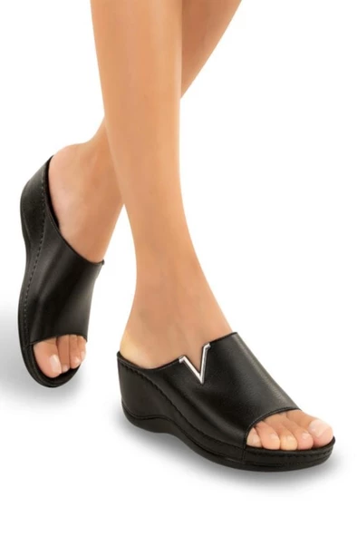 Muya Perla 31148-001 Anatomik Taban Kadın Terlik Siyah 36-40
