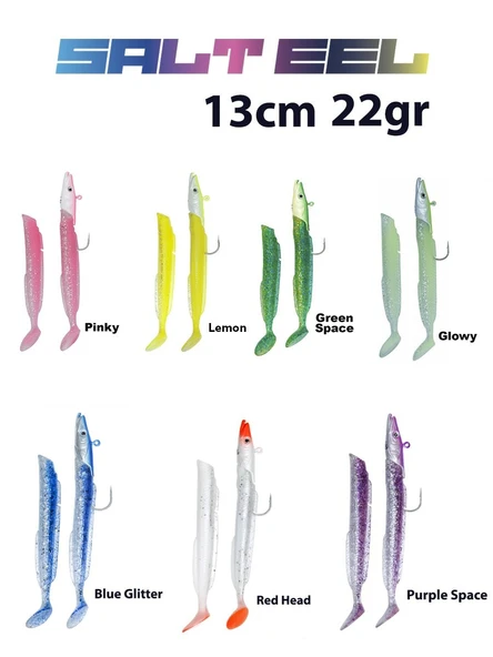 FUJİN SALT EEL 13CM 22GR X2 SİLİKON YEM
