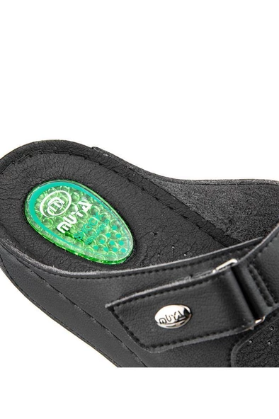 Muya Sigma 32211-001 Topuk Jelli Anatomik Taban Kadın Terlik Siyah 36-40 - 4