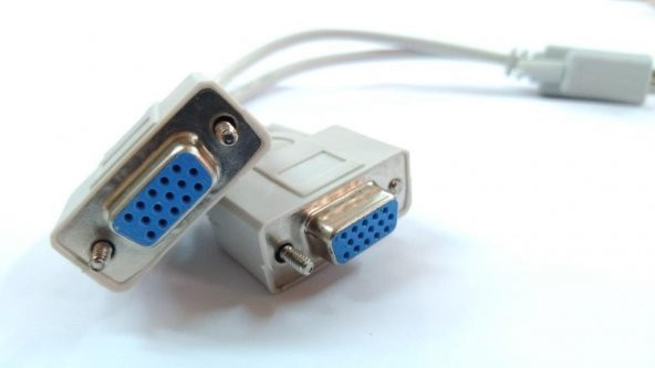 VGA Splitter Y Kablo - 1 Giriş - 2 Çıkış