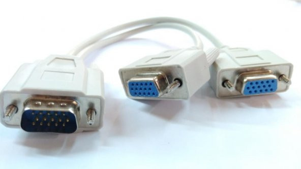 VGA Splitter Y Kablo - 1 Giriş - 2 Çıkış - 3