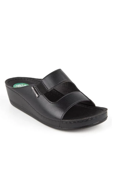 Muya Panna 31136-001 Topuk Jelli Anatomik Taban Kadın Terlik Siyah 36-40 - 2