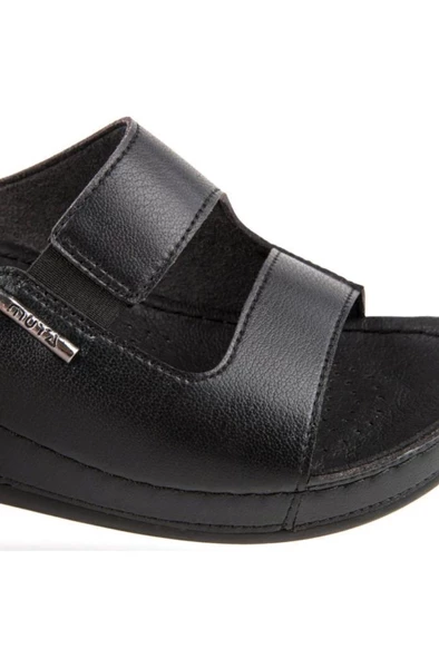 Muya Panna 31136-001 Topuk Jelli Anatomik Taban Kadın Terlik Siyah 36-40 - 4
