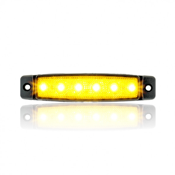 (25 ADET) SANEL 6 LEDLİ 24 VOLT (SARI - TURUNCU RENK) PARMAK LAMBA SANEL SBB SERİSİ 24V - DORSE YAN LAMBA - 7