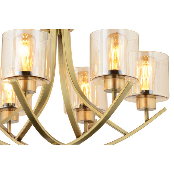 Lampaluce Culla Klasik Tasarım Modern Dekortaif Avize 6lı Sarı - 2