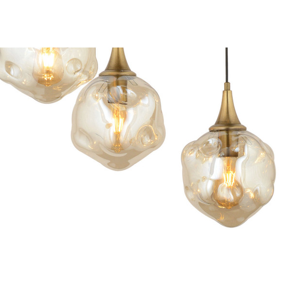 Lampaluce Globo-4 Modern Sarkıt Avize 5li 70cm Sarı - 2