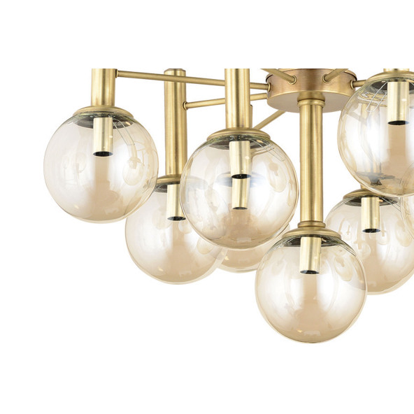 Lampaluce Sfera Modern Tasarım 9lu Avize Sarı - 2