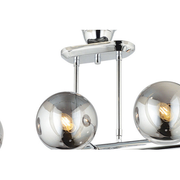 Lampaluce Space Modern Tasarım Avize 6lı Krom - 3