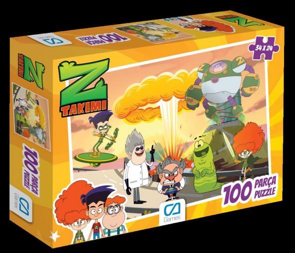 Ca Games Z Takımı 100 Parça Puzzle Eğitici ve Öğretici Oyun