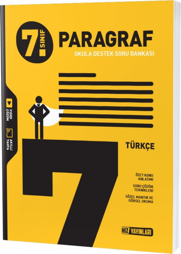 Hız Yayınları 2023 7. Sınıf Türkçe Paragraf Soru Bankası