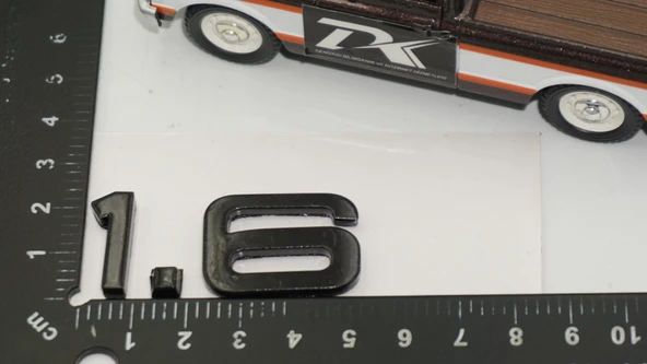 DK Tuning 1.6 Bagaj Siyah 3M Yazı Logo Audi İle Uyumlu - Resim 2