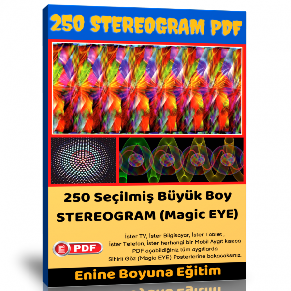 Stereogram (Magic EYE) Sihirli Göz Arşiv Seti ürün görseli 1
