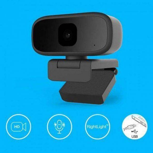 B17 1080P WEBCAM Mikrofonlu Tak Çalıştır Bilgisayar Kamerası - 3