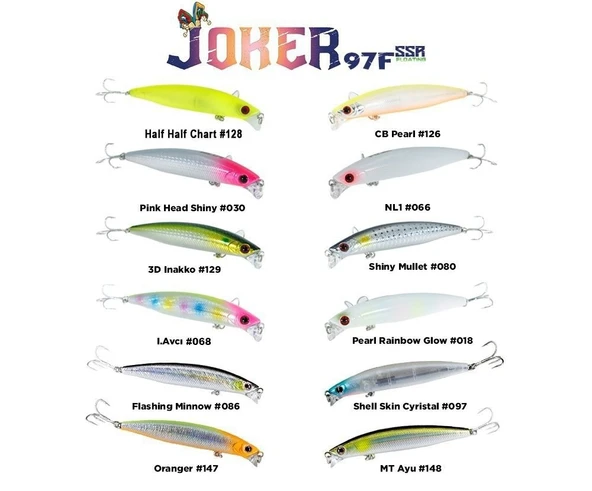 FUJİN JOKER 97MM 12.6GR SSR FLOATİNG MAKET BALIK