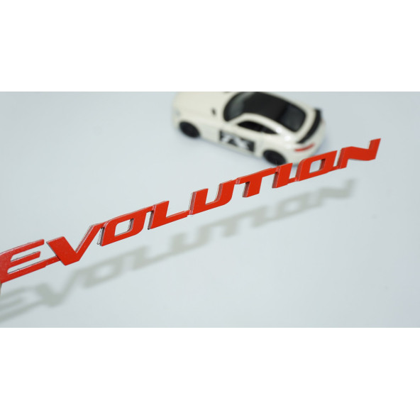 DK Tuning Lancer Evolution Kırmızı Bagaj Yazı Logo Mitsubishi İle Uyumlu