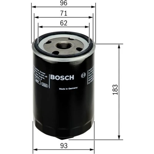Bosch Yağ Filtresi T4 Aaf-Acu-Aen-Aeu 90-03 - LT28-35 - LT40-55 82-96 - Volvo 740-940-960 0451203087