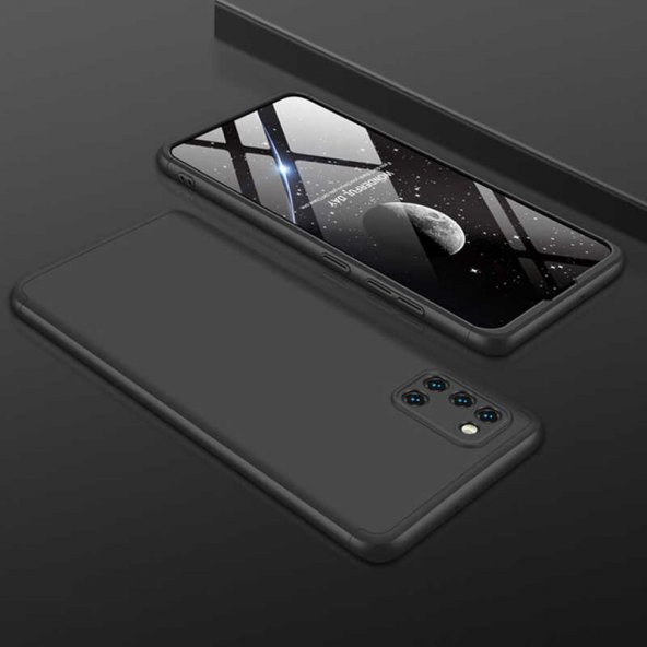 Gpack Samsung Galaxy A31 Kılıf Ays 3 Parçalı Önü Açık Sert Rubber Koruma
