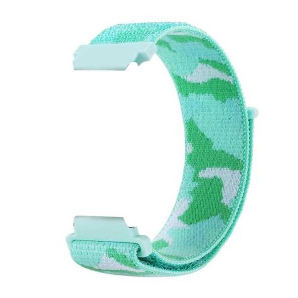 Gpack Huawei Watch 3 Classic Kordon Cırtcırt Asker Desenli Kumaş Ayarlanabilir - 8