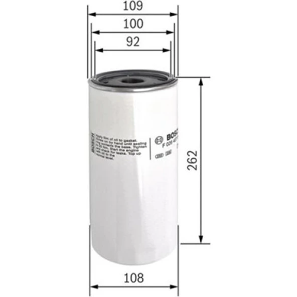 Bosch Yağ Filtresi F026407043