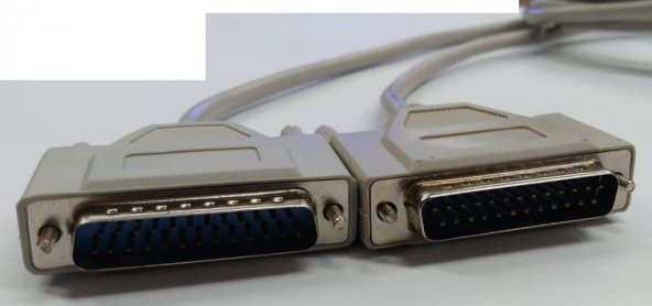 25 Pin Paralel Erkek - Erkek Kablo - 4.30 Metre