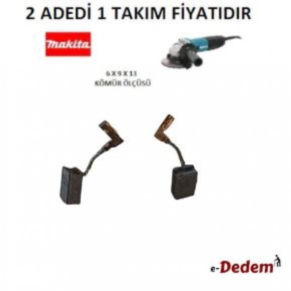 Makita Tipi GA 4530 AVUÇ TAŞLAMA MOTORU KÖMÜRÜ L13458 muadili - 1
