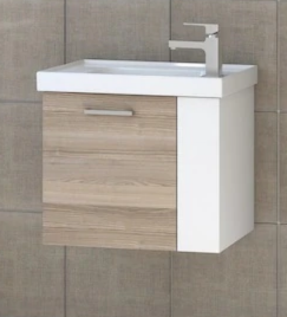 Turkuaz Cerastyle Frame Mini Lavabo 50 28 cm, Step Banyo Dolabı