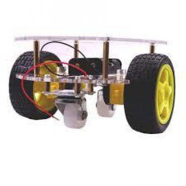 2WD Şeffaf Şase Tekerlekli Araba Kiti - 4