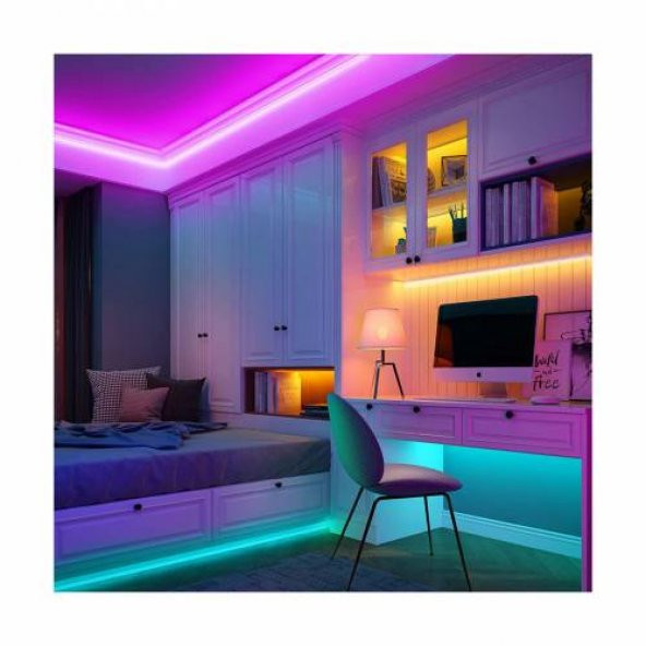 Petrix Usb Şerıt Led Kumandalı - Müzığe Duyarlı Rgb (Renk Değiştiren) - 4