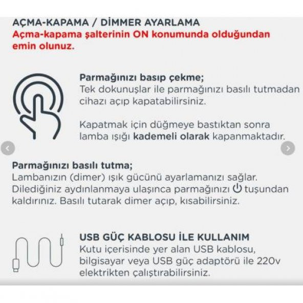 Petrix FS TBL0004 Kugulu Masa Lambası Gri - 6