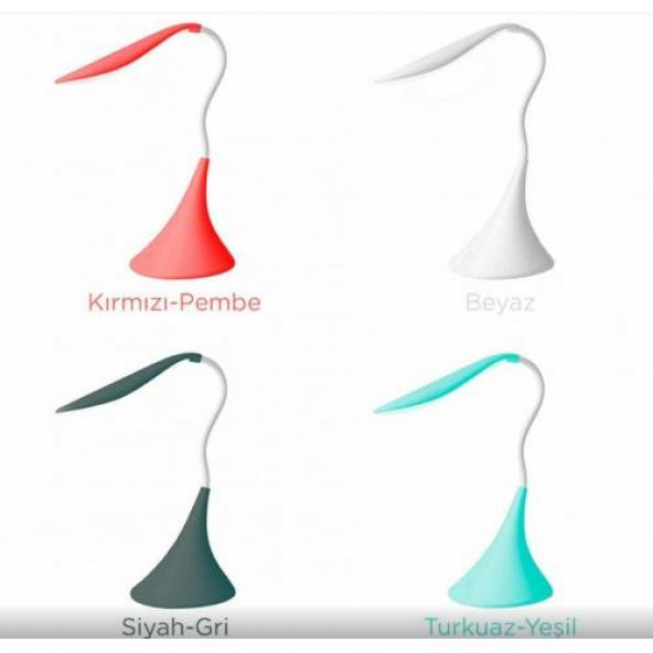 Petrix FS TBL0004 Kugulu Masa Lambası Gri - 8