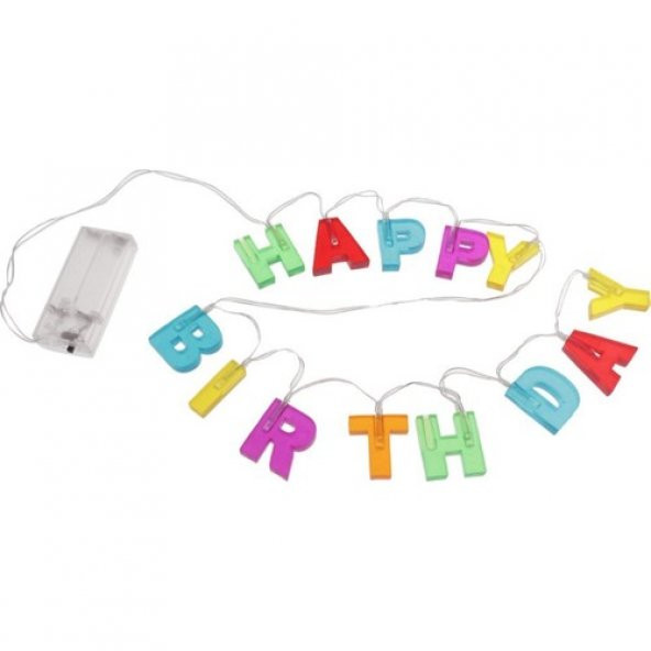 Petrix LED Happy Birthday String Aydınlatma