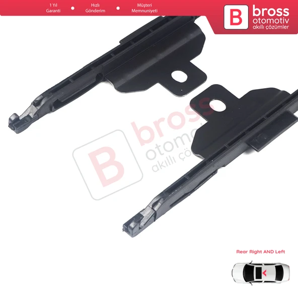BMW X1 E84 MK1 2009-2014 için Sunroof Perde Ray Sürgülü Kızak Braketi ARKA 54102993888 - 4