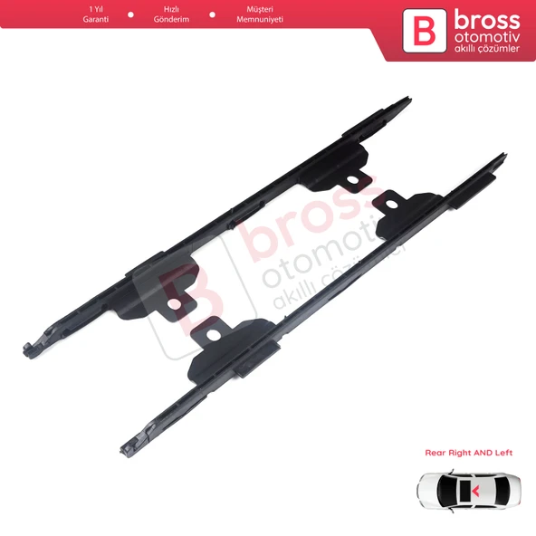 BMW X1 E84 MK1 2009-2014 için Sunroof Perde Ray Sürgülü Kızak Braketi ARKA 54102993888 - 3