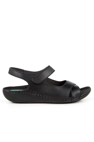 Muya Capella 31123-001 Topuk Jelli Anatomik Taban Kadın Sandalet Siyah 36-40 - 3