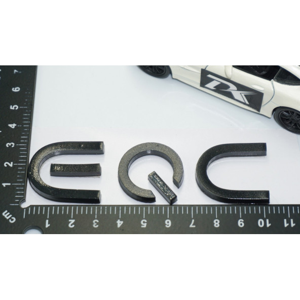 DK Tuning EQC Bagaj Siyah ABS 3M 3D Yazı Logo Benz İle Uyumlu - 4