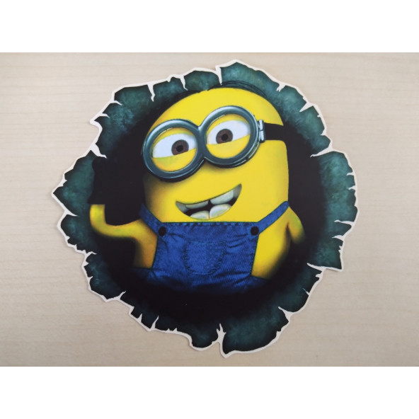 Minion STİCKER 12x12cm MİNYON - Minion ETİKETİ - Minion ÇIKARTMASI