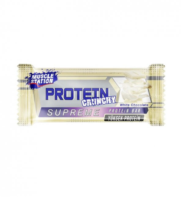 Muscle Station Supreme Protein Bar Beyaz Çikolata 24 Adet
