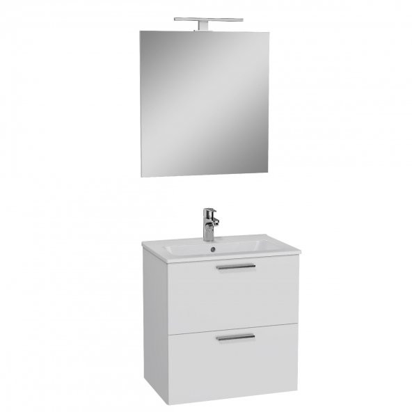 Vitra Mia 60 Cm Beyaz Banyo Dolabı Takımı 75021 - 2