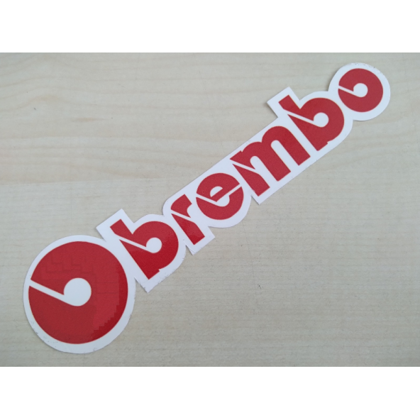 BREMBO sticker 17cmx35cm - BREMBO yazısı - BREMBO ETİKETİ - BREMBO ARMASI