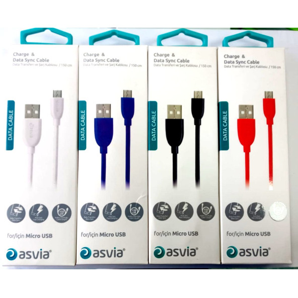 Ucuz Micro Usb Şarj Ve Data Kablosu 1,5 Metre Kutulu Hızlı Şarj