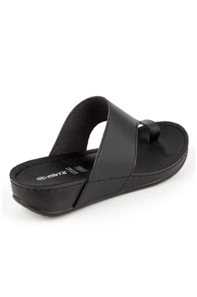 Muya Ara 31163-001 Anatomik Taban Parmak Arası Kadın Terlik Siyah 36-40 - Resim 3