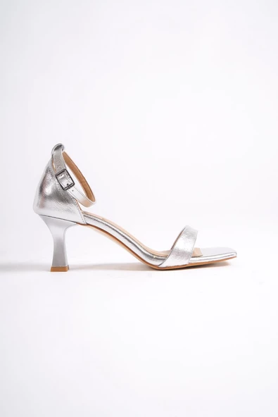 Minimiddle Gümüş Tek Bant Kadeh Topuklu Ayakkabı - 4