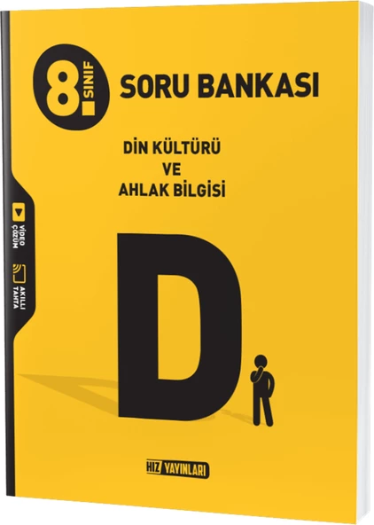 Hız Yayınları 8.Sınıf Din Kültürü Ve Ahlak Bilgisi Soru Bankası