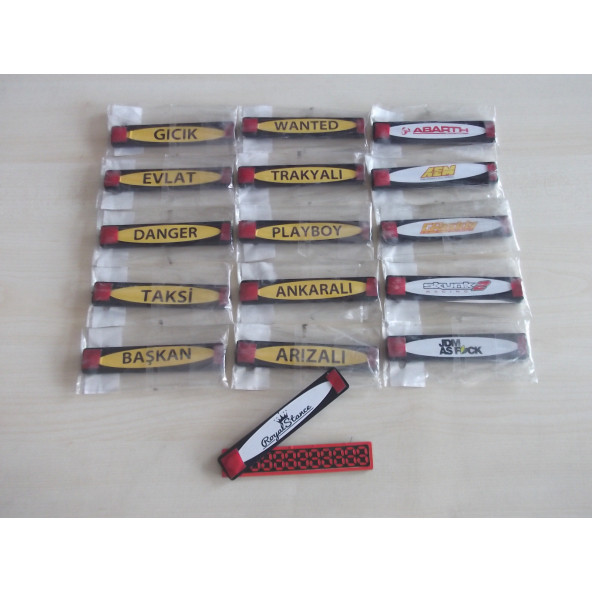 NUMARATÖR AÇILIR KAPANIR ABARTH (NUMARALIK) TELEFONLUK - PARKMATİK - 3