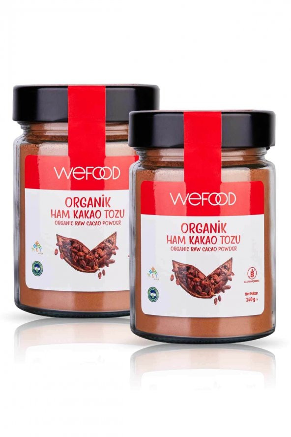 Wefood Organik Ham Kakao Tozu 140 gr 2li