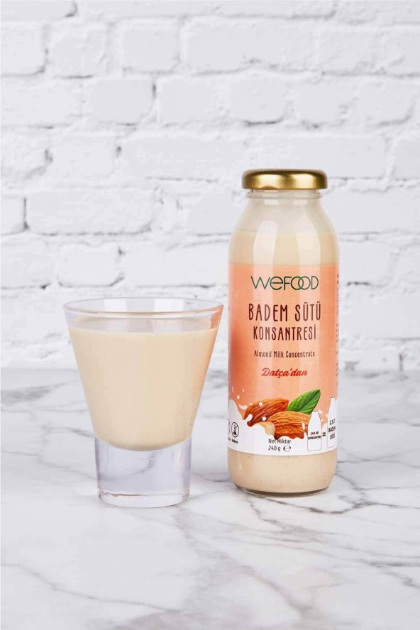 Wefood Badem Sütü Konsantresi (Şekersiz, 100 Badem) 240 gr - 2